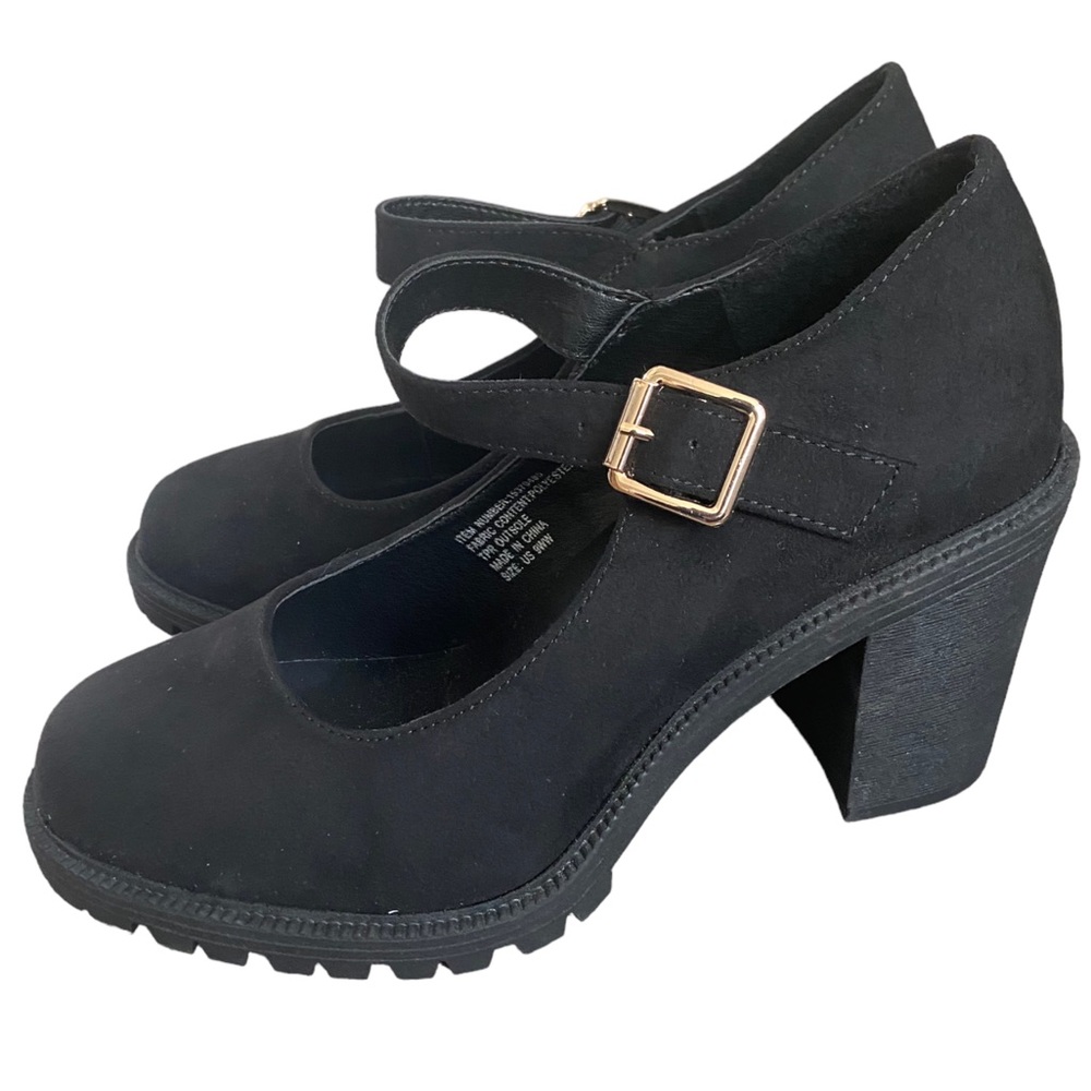 Torrid Black Mary Jane Lug Heels Women’s Size 9 WW